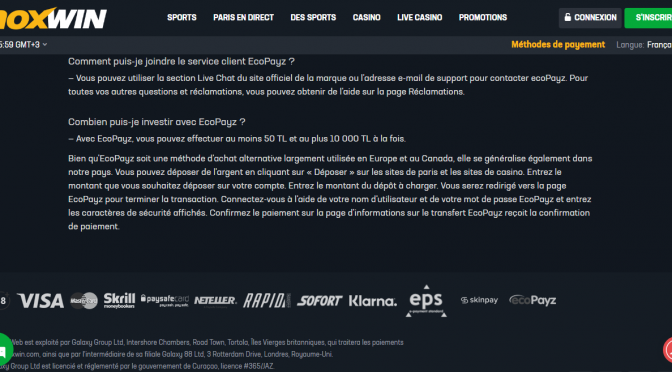 Noxwin méthodes de dépôt